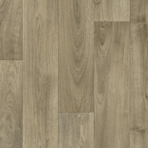 Sol vinyle Prestige Batitec - Tavel T31, décor bois gris beige aux lames décalées et veinures naturelles