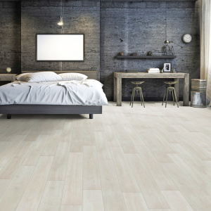 Parquet flottant Stratifié - Chêne Gris Diamant - Chambre