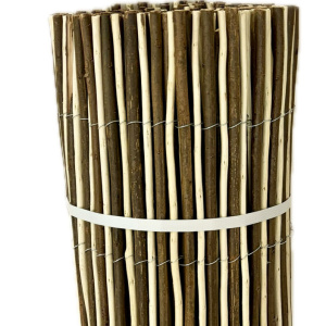 Rouleau de canisse en osier bicolore - Occultant naturel avec tiges naturelles aux teintes variées