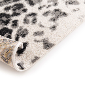 Finition nette du tapis design Léopard urbain, aspect visuel chic et contrasté