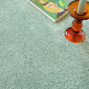 Tapis sur mesure doux poils longs Touch vert sauge - zoom