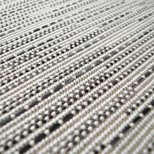 Tapis sur mesure Tissé plat Bornéo blanc - gros plan