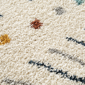 Tapis motif berbère - Tula - Multicolore - vue de près