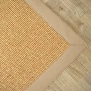 Tapis sisal Yucatan naturel ganse beige - coin