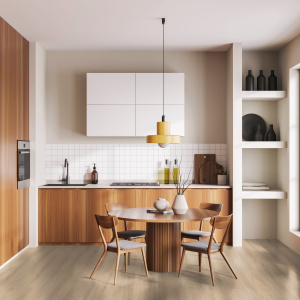 Lame vinyle Gerflor Senso Clic 3 Scandinav Medium dans un intérieur inspiré du design contemporain