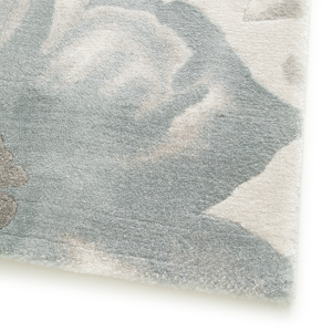 Tapis de salon motif floral - Dianthus - Beige et couleurs pastel - coin