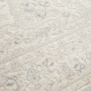 Tapis à motif floral oriental Médina écru - gros plan
