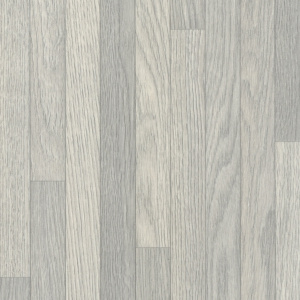Sol PVC textile économique parquet chêne gris lames étroites, finition mate imitation bois