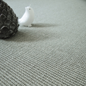 Tapis sur mesure Sisal Yucatan - Gris acier - gros plan