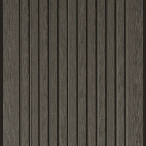 Surface de lames de terrasse composite brun foncé vue du dessus