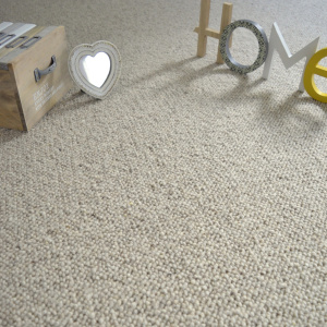 Tapis pure laine Latoon gris ganse coton anthracite - chambre