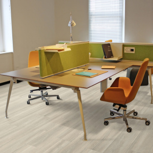 Lame vinyle Gerflor - Creation 40 rigid acoustic à clipser - Bostonian oak Beige - bureau