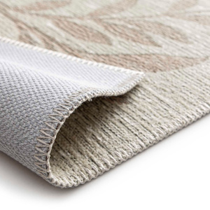 Tapis souple en tissu chenille recyclé Matcha Amande, revêtement souple replié