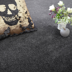 Revêtement Paillettes Star Noir avec texture douce et reflets lumineux dans un intérieur stylé