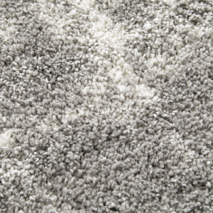 Tapis de salon à motif organique - Gris marbré - Veinage blanc - gros plan
