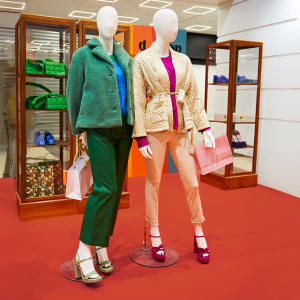 Moquette filmée - Stand Event - Orange sanguine - exposition