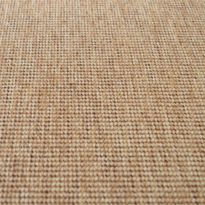Tapis Mahé naturel - Ganse lin Camel - gros plan