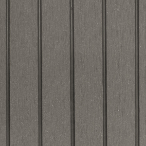Texture rainurée d'une lame de terrasse composite brun
