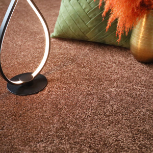 Moquette salon Lumicolor marron auburn