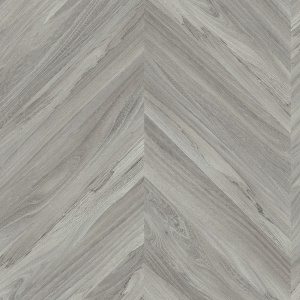 Zoom sur le décor bois chevron gris du sol PVC IPERFORM 370 - Olympus T91 classé U3P3