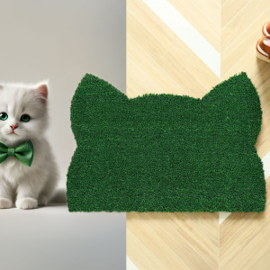 Paillasson Coco - Chat Miaou - Vert - comparaison