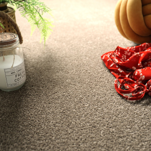 Moquette Manège Marron surface confortable avec mise en scène déco colorée