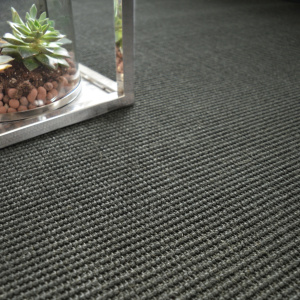 Tapis sur mesure Sisal Yucatan noir