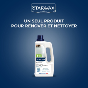 Nettoyant sols PVC Starwax 2 en 1 avec action nettoyante et raviveur de brillance