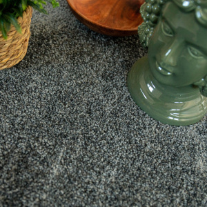 Dalle de moquette repositionnable gris minéral Flexi Home, texture moderne et chaleureuse