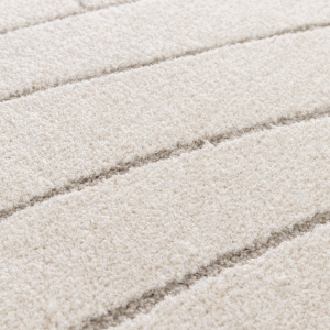 Tapis de salon doux à motif organique - Nova - Beige - gros plan