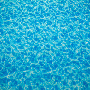 Moquette aiguilletée Stand imprimée Piscine aux nuances bleues lumineuses