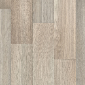 Sol vinyle Prestige Batitec - Botticelli T93, décor bois gris beige aux lames courtes et veinures naturelles