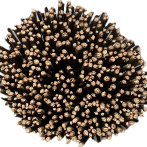 Texture de la canisse en osier naturel avec assemblage de branches naturelles
