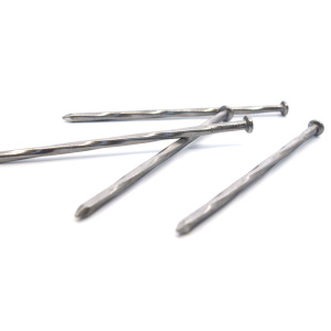Boîte de 5 kg de clous torsadés (environ 190 clous) pour gazon synthétique, clous en acier à tige torsadée