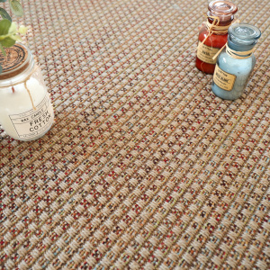 Tapis sur mesure Tissé plat Natté Sumatra - Nature Multicolor