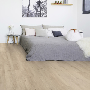 Sol PVC Gerflor Creation 55 Twist, lame à coller pour chambre moderne et lumineuse