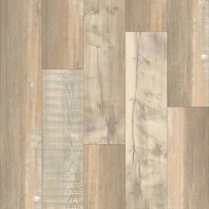 Sol vinyle en lames clipsables Friends Pin Maike décor bois patiné et excellent confort acoustique