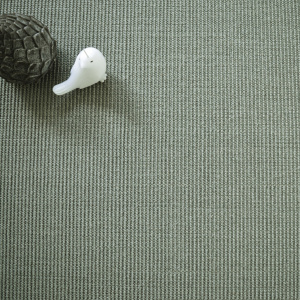 Sisal Yucatan Gris acier au tissage homogène en vue de haut 