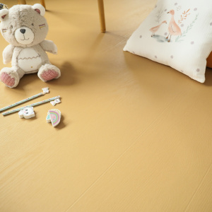 Sol Vinyle Résistance Pro - Parquet bois vintage peint - Jaune