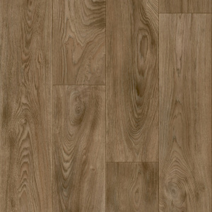 Sol vinyle Batimax Burned Wood T37 imitation parquet bois brun naturel, avec veinures marquées et nuances chaleureuses
