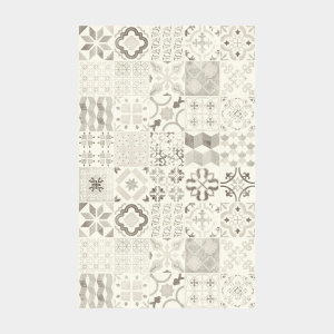 Présentation du tapis vinyle - Carreaux de ciment noir