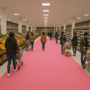 Moquette Stand Event - Rose Candy - Évènement grande surface