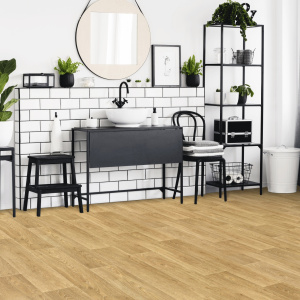 Sol Vinyle Textile Rénove - Imitation parquet Chêne Maritime - Salle de bain