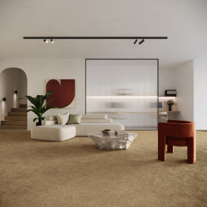 Moquette en polyester recyclé Re-cycle camel - salon