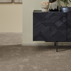 Dalle de moquette repositionnable muscade Flexi Home, confort acoustique et toucher agréable