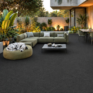 Moquette d'extérieur sur plots - Terrasse et Balcon - Gris anthracite avec surface confortable et drainante