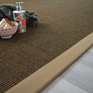 Tapis sisal Yucatan cacao ganse café au lait