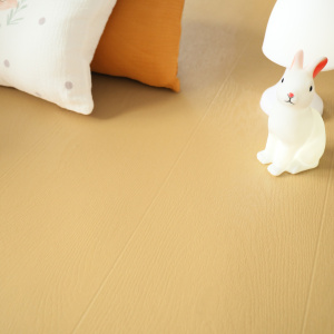 Sol Vinyle Résistance Pro - Parquet bois vintage peint - Jaune - salon