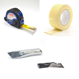Kit de pose complet pour revêtement de sol PVC moquette fibre végétale 20 m² avec outils et adhésif