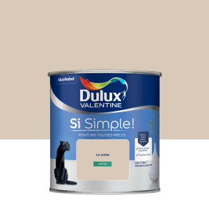 Dulux Valentine Si Simple! - Peinture toutes pièces - Satin Le Sable - étiquette 